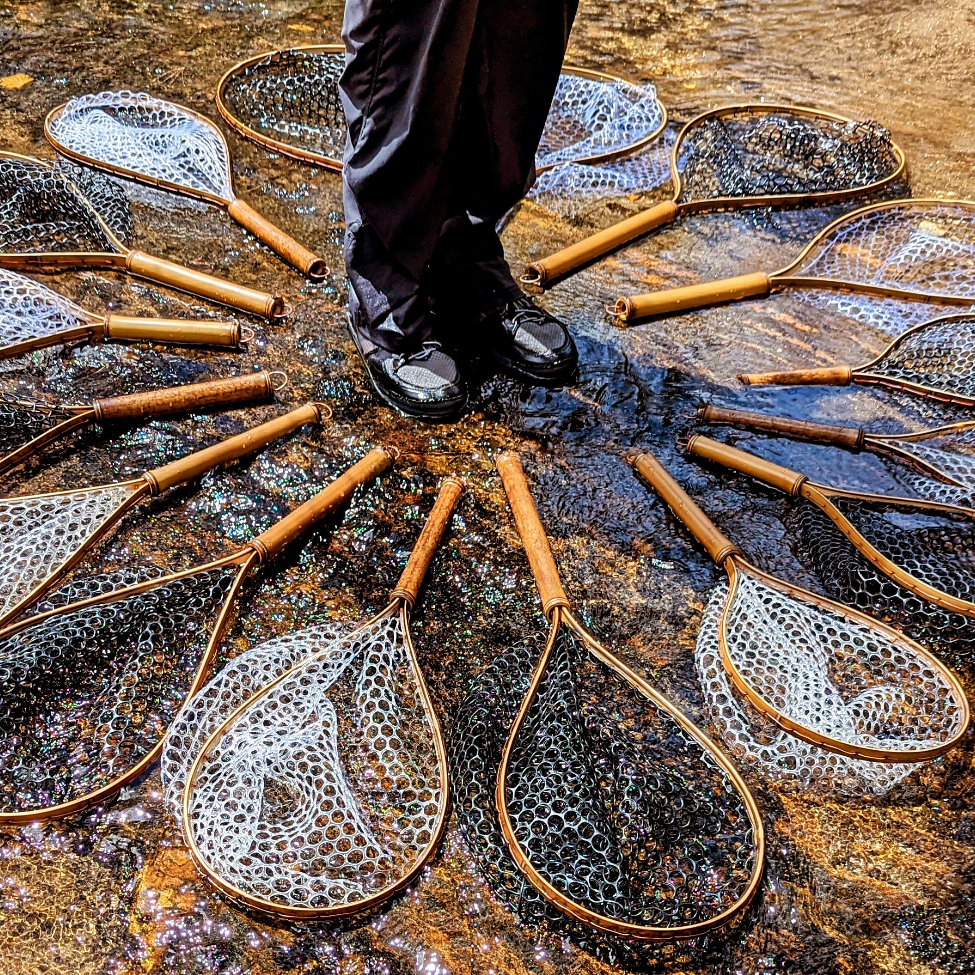 trout fly fishing landing nets